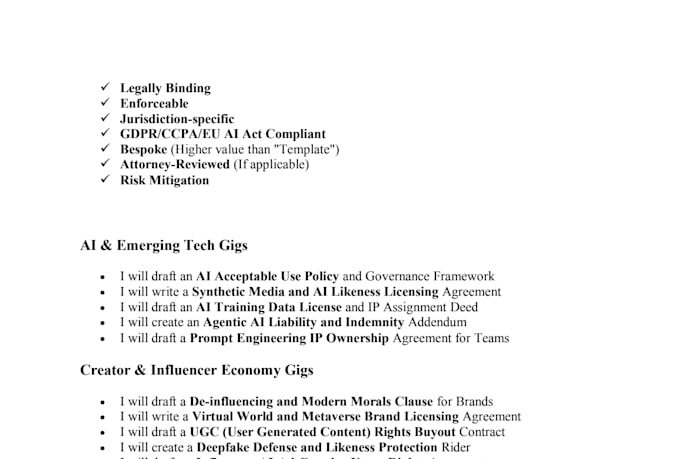 be your contract lawyer